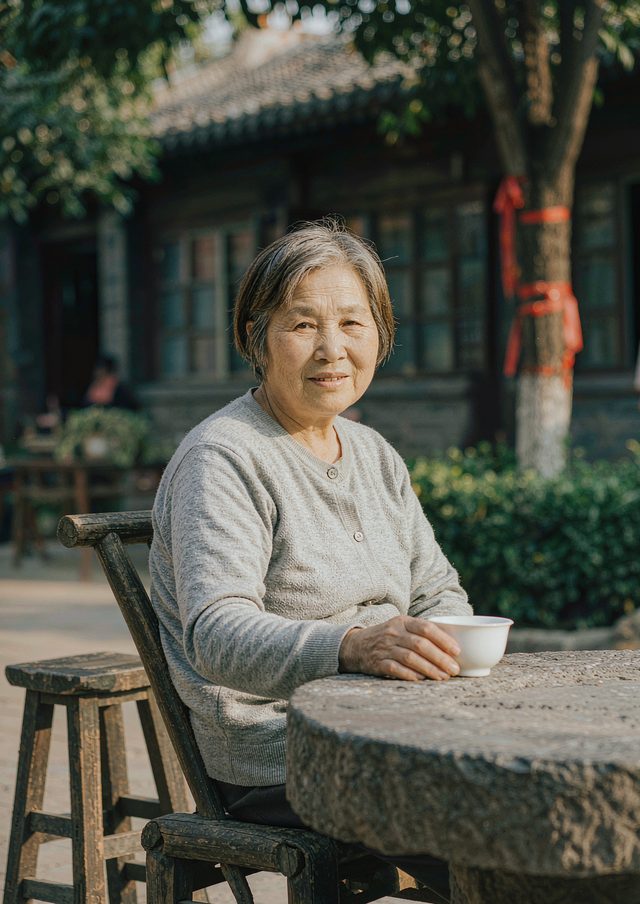 示意图：58 岁女性老友